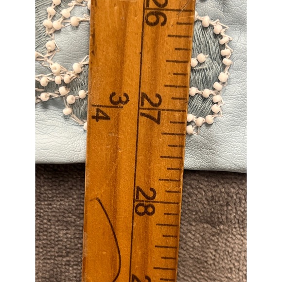 Susan Graver Faux Leather Jacket Womens 2X Blue Beaded Floral Embroidery New - Picture 4 of 12